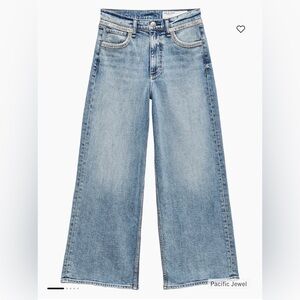 Rag & Bone Andi Embellished Ankle-Length Wide Leg Jeans